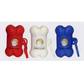 Bone Shaped Pet Trash Bag Container w/ Full Color Sticker